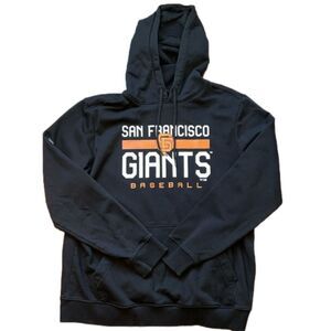 SF Giants Levelwear Black Hoodie Long Sleeve Outdoor Sweatshirt. Size XL